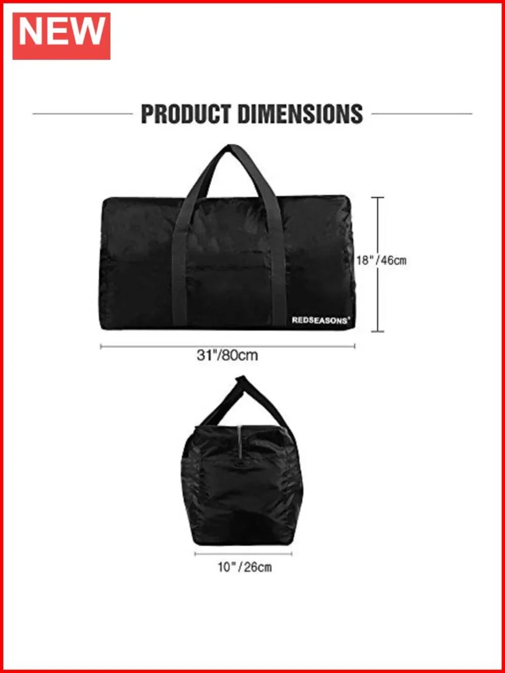Extra Large 96L Travel Duffle Bag Lightweight Foldable Nylon